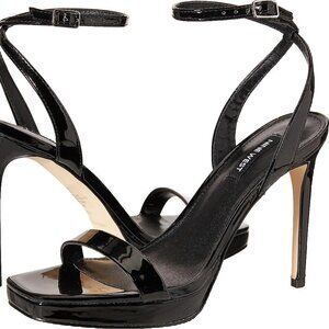 Nine West Black Patent Zadie Platform Sandal